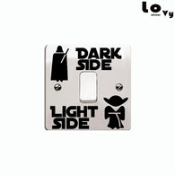Star Wars Dark Side Light Side Switch Sticker Cartoon Vinyl Wall Sticker